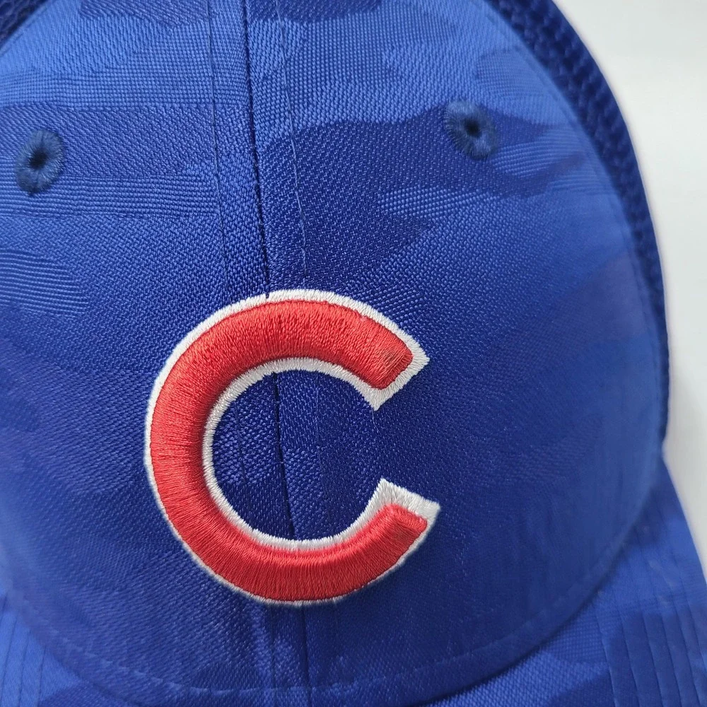 Child-Youth Chicago Cubs Hat Fitted Mesh New Era 39Thirty Blue Red MLB Camo Boys